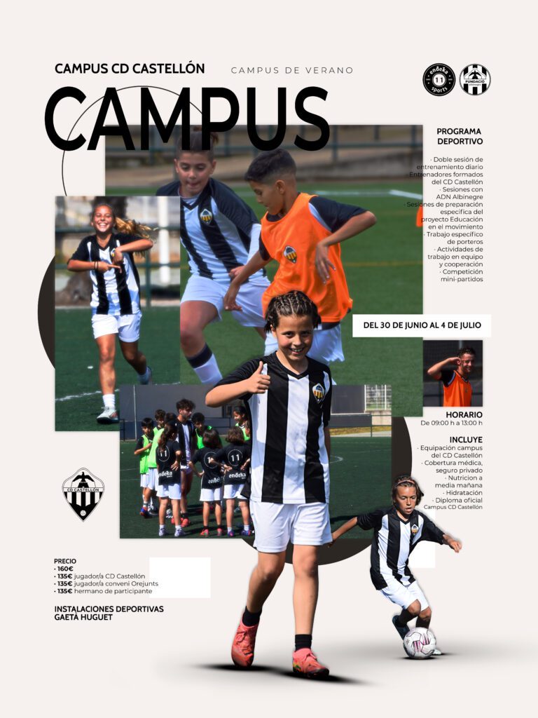 Campus de fútbol de verano del CD Castellón 2025