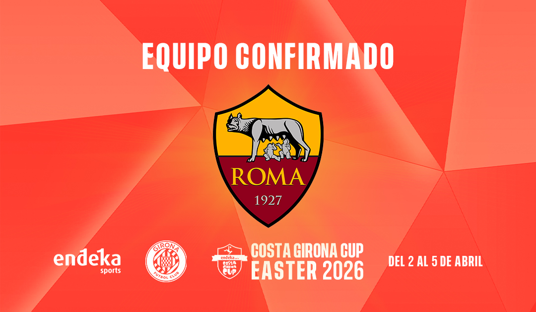 La AS Roma jugará el torneo internacional de fútbol base Costa Girona Cup Easter 2026