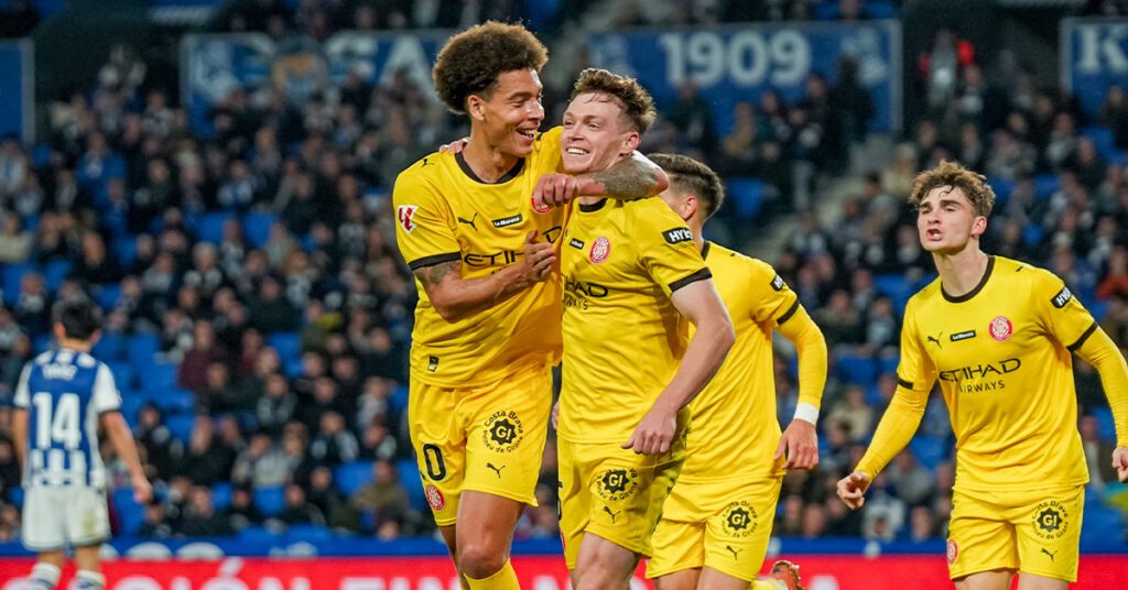 El Girona FC logró remontar el partido frente a la Real Sociedad (1-2) y sigue sumando en LaLiga EASports.