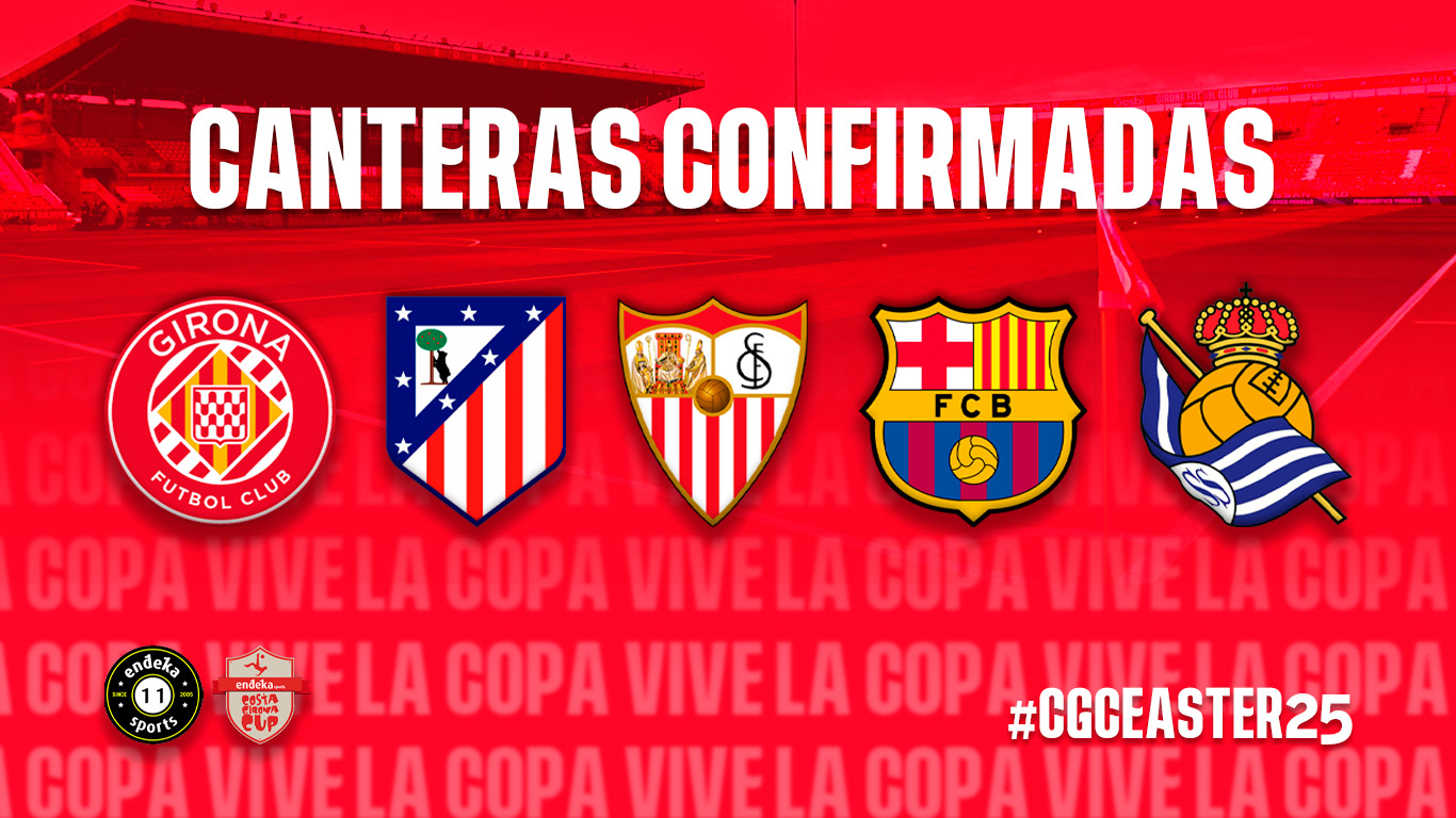 Canteras profesionales confirmadas para el torneo de fútbol Costa Girona Cup Easter 2025