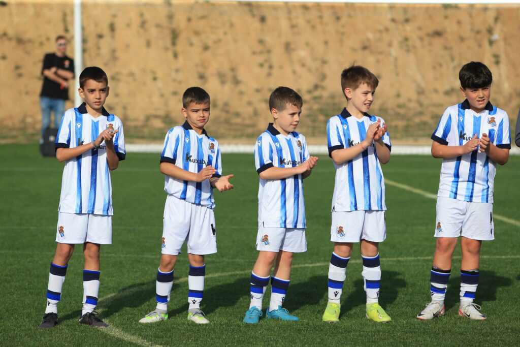 La Real Sociedad durante el torneo de fútbol Costa Girona Cup